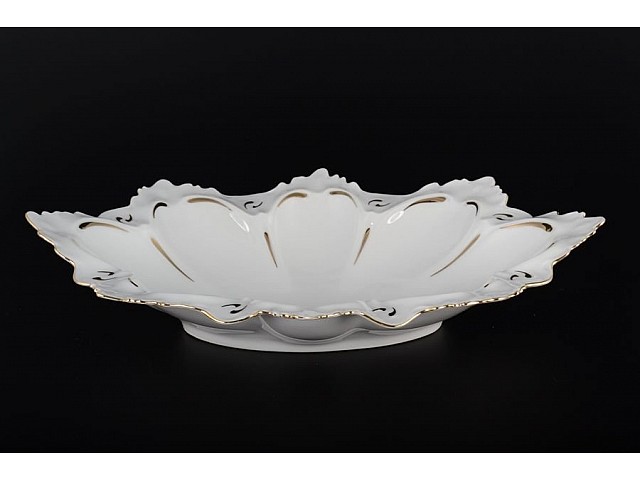 Блюдо для хлеба 34 см Золотая полоса Корона Queens Crown