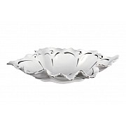 Блюдо ракушка 28 см Платиновый узор Корона Queens Crown