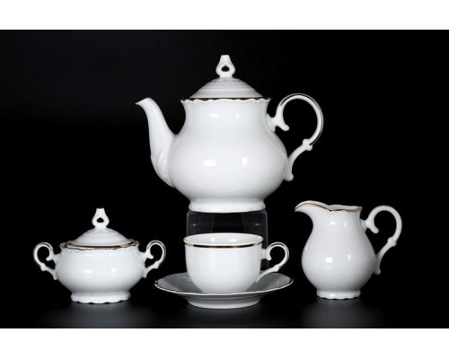 Чайный сервиз Офелия Отводка золото MZ на 6 персон