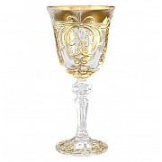 Набор рюмок для водки 60 мл Золотой узор E-S Bohemia Crystal 6 шт