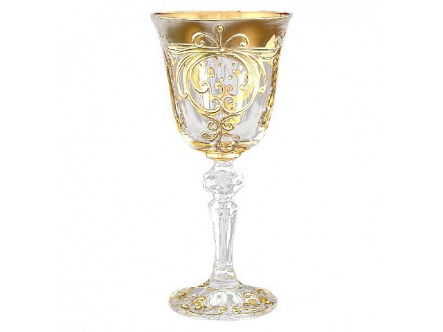 Набор рюмок для водки 60 мл Золотой узор E-S Bohemia Crystal 6 шт