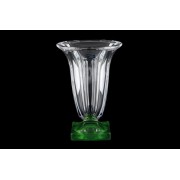 Ваза для цветов 29 см зеленая Magma Crystalite Bohemia