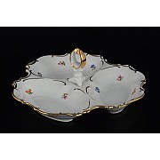 Менажница 24 см Офелия Мелкие цветы отводка золото MZ