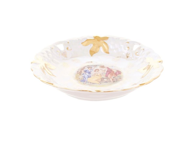 Блюдо круглое Queen's Crown Мадонна перламутр 30 см