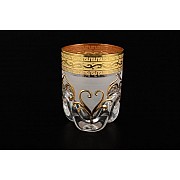 Набор стопок для водки Трио Версачи B-G фон Bohemia Crystal