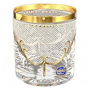 Набор стаканов для виски 280 мл 6 шт Karo золото Bohemia Crystal