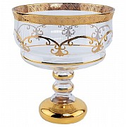 Конфетница 20 см на ножке Krapnik Bohemia Crystal