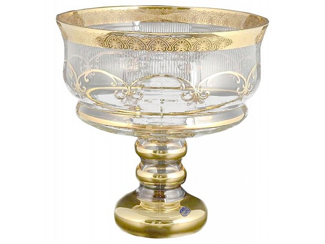 Фруктовница 26 см на ножке Krapnik Bohemia Crystal