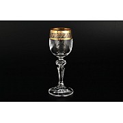 Набор рюмок для водки 60 мл Золотой лист Mirel Crystalite Bohemia 6 шт