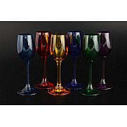 Набор рюмок для водки 65 мл Klara Crystalite Bohemia цветные 6 шт