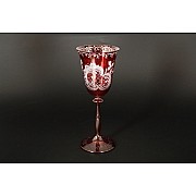 Набор фужеров для вина E-S Bohemia бордовый 185 мл