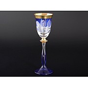 Набор рюмок для водки E-V Bohemia Crystal синий 60 мл