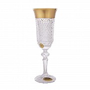 Набор фужеров для шампанского 150 мл Max Crystal Золото Bohemia Филиция