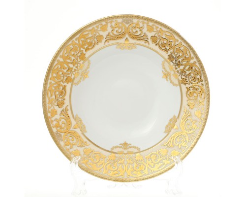 Набор тарелок глубоких Falkenporzellan Natalia creme gold 23 см