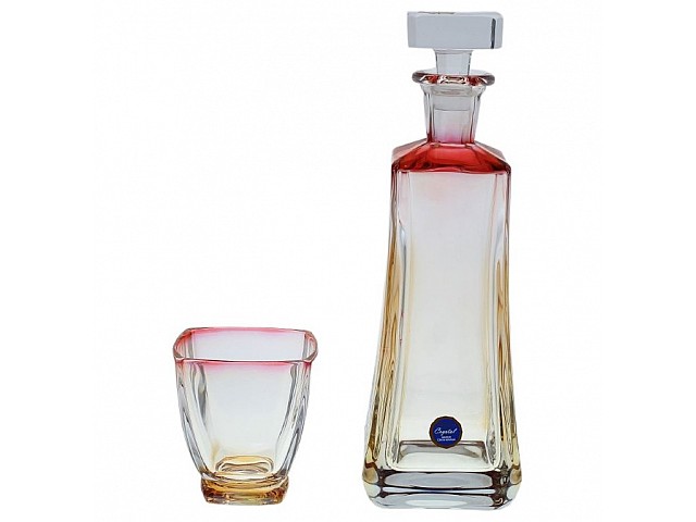 Набор стаканов для воды 7 предметов красная Arezzo RG