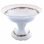 Фруктовница на ножке Thun Мария Луиза Синяя лилия 25 см