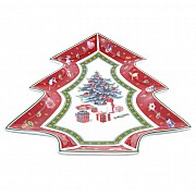 Блюдо елочка Repast Christmas world Bordo 26*21 см