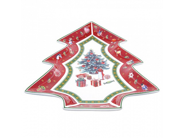 Блюдо елочка Repast Christmas world Bordo 26*21 см