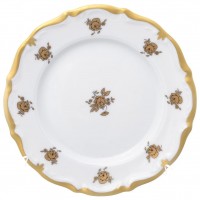 Набор тарелок Queen's Crown Золотая роза 17 см