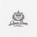 Конфетница на ножке Queen's Crown Золотая роза 21 см