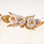 Фруктовница White Cristal 30 см янтарь