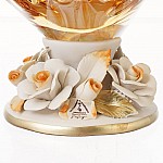 Фруктовница White Cristal 30 см янтарь