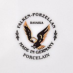 Набор тарелок Falkenporzellan Constanza Tosca Bordeaux Gold 27 см