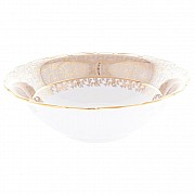 Салатник круглый Queen's Crown Aristokrat Лист Бежевый 26 см