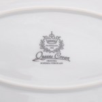 Блюдо овальное Queen's Crown Aristokrat Охота бежевая 39 см