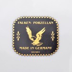 Тарелка Falkenporzellan Tosca Blueshade Gold 27 см