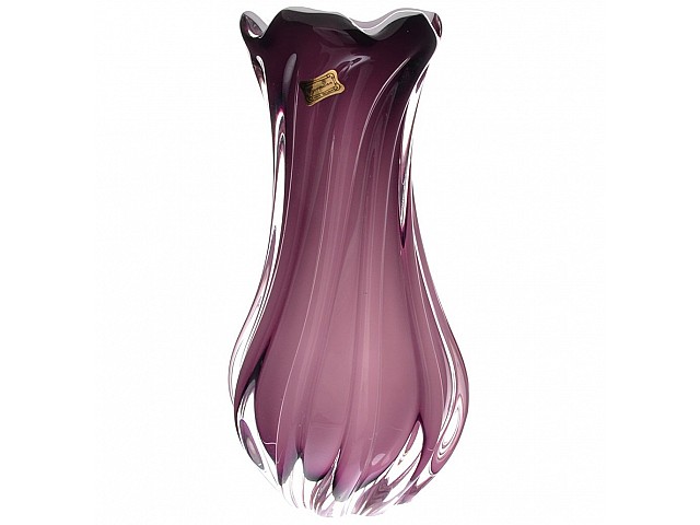 Ваза для цветов 27 см Egermann Opal фиолетовая
