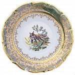 Набор тарелок Repast Охота зеленая Мария-тереза S-P 18 предметов