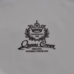 Блюдо квадратное на ножке Queen's Crown Золотая роза 23 см