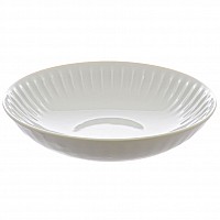 Тарелка глубокая Benedikt Ribby белый 22 см