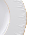Блюдо круглое Repast Rococo Золотая полоса 32 см