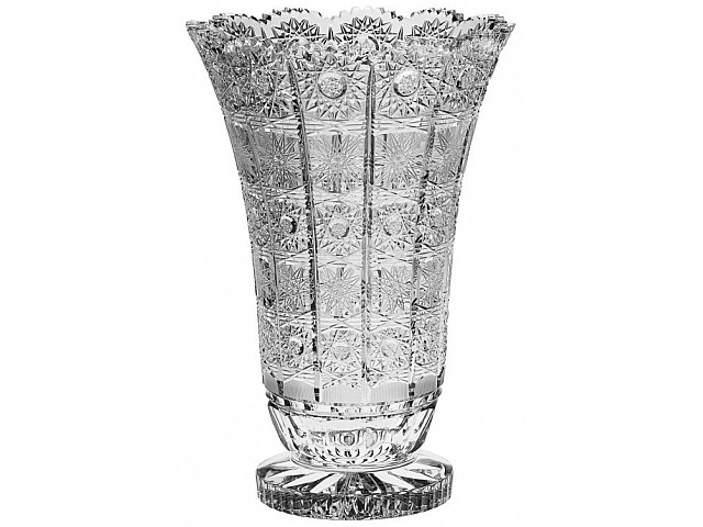 Хрустальная ваза для цветов Glasspo 25 см