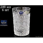 Набор стаканов для воды 200 мл Sonne Crystal 6 шт