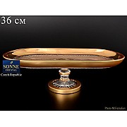 Рулетница 36 см на ножке Sonne Crystal Золото