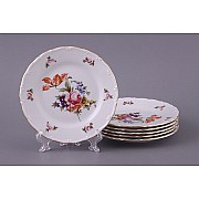 Набор тарелок 25 см Офелия Полевой цветок MZ 6 шт