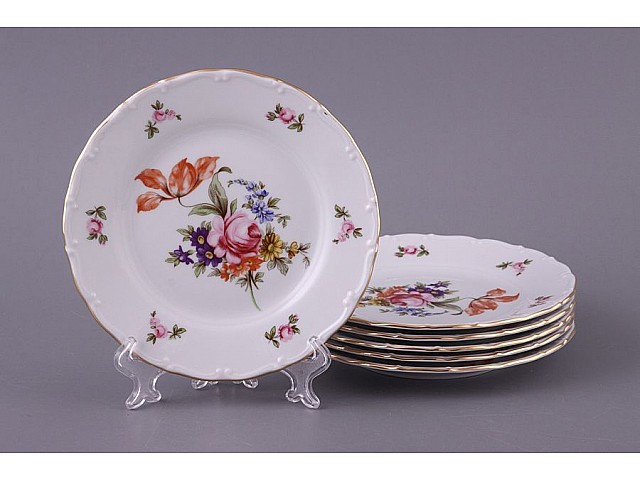 Набор тарелок 25 см Офелия Полевой цветок MZ 6 шт