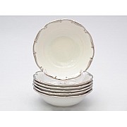 Набор салатников 13 см Анжелика Отводка платина MZ 6 шт