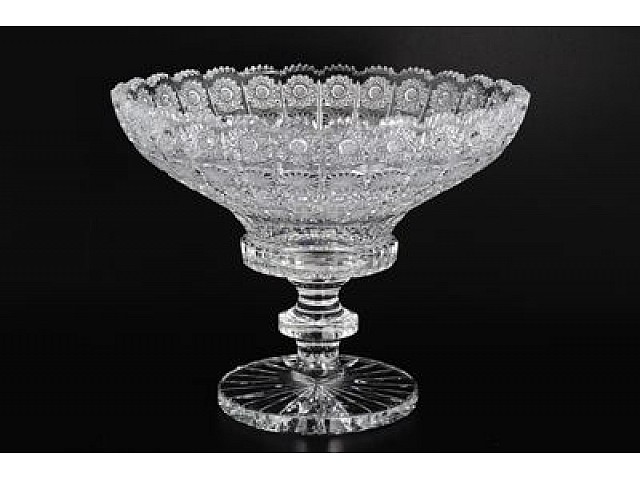 Фруктовница 35 см на ножке Glasspo Bohemia