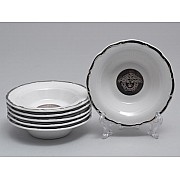 Набор розеток 11 см Магнолия Медуза Горгона платина MZ 6 шт