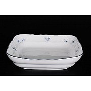 Салатник квадратный 25 см Бернадотт Синий цветок