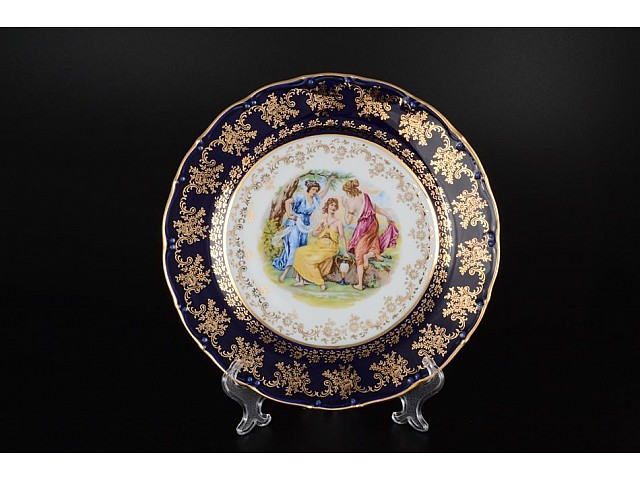 Набор тарелок 25 см Офелия Мадонна Кобальт MZ 6 шт