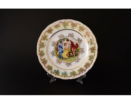 Набор тарелок 25 см Магнолия Мадонна перламутр MZ 6 шт