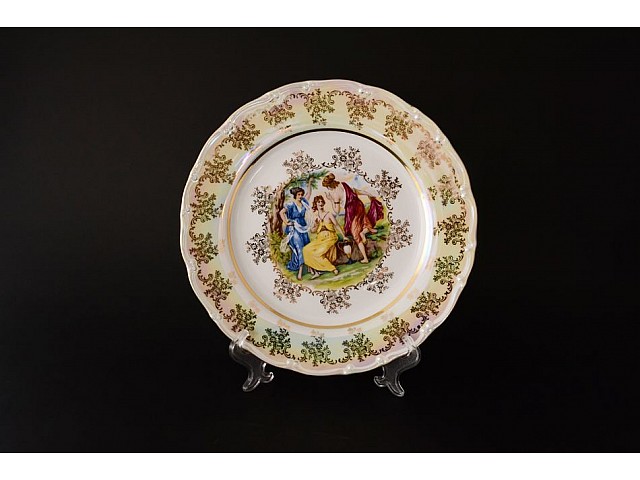 Набор тарелок 25 см Магнолия Мадонна перламутр MZ 6 шт