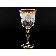 Набор бокалов для вина 220 мл Кристина Версаче R-G фон Bohemia Crystal 6 шт
