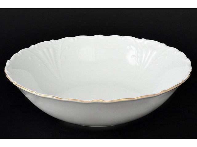 Салатник 26 см Лиана Белый узор MZ