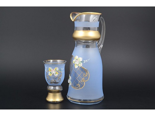 Набор для воды королевский Синий NB-Arte Bohemia 7 предметов